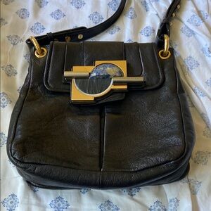 Marc Jacobs runway Black Leather Shoulder Bag
